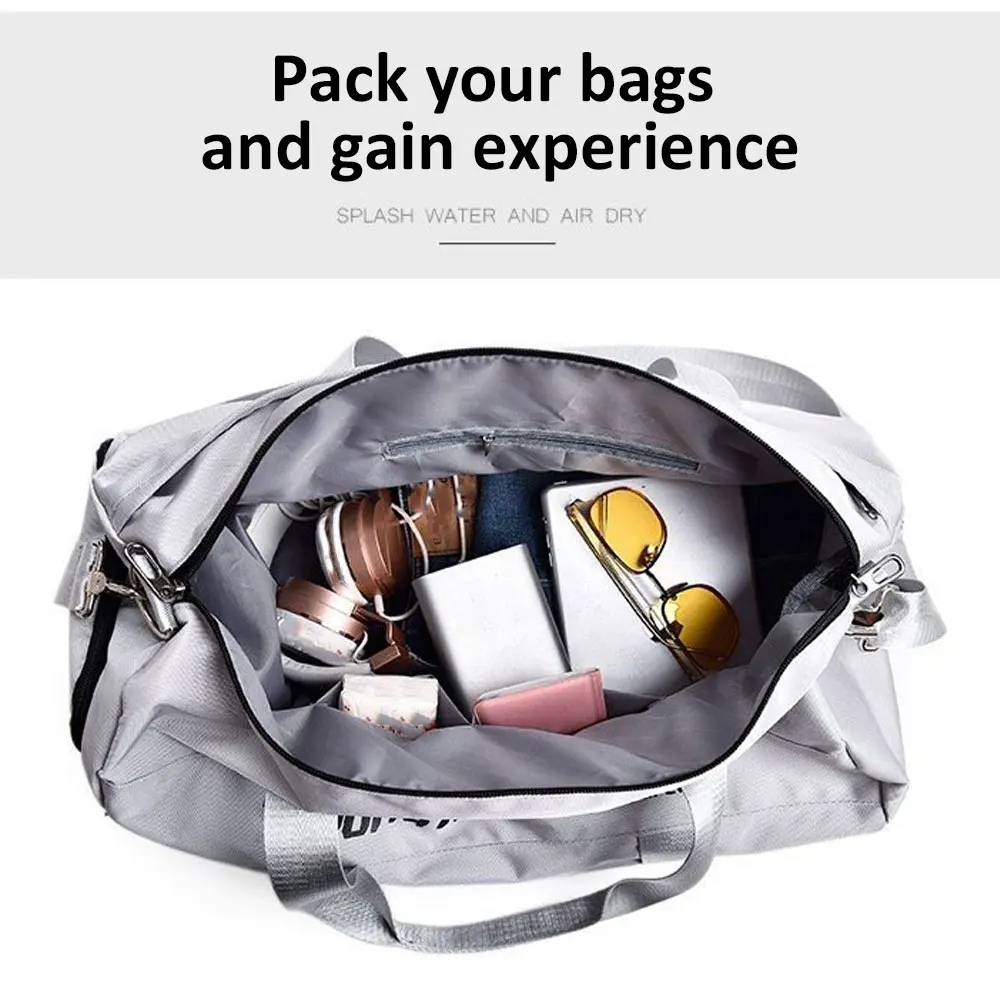 Sports Fitness Travel Handbag Dry And Wet Waterproof With Shoes Pocket Training Men Women Gym Sports Bag Shoulder Portable Pack