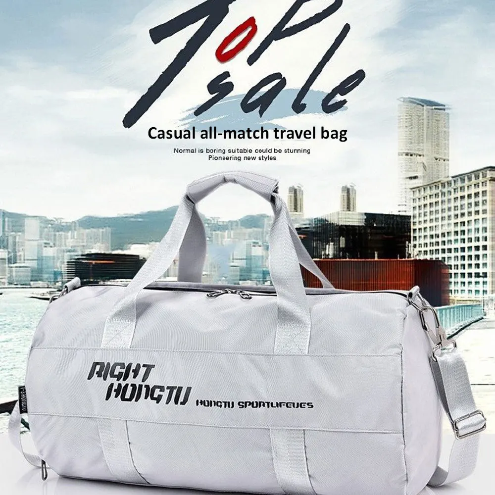 Sports Fitness Travel Handbag Dry And Wet Waterproof With Shoes Pocket Training Men Women Gym Sports Bag Shoulder Portable Pack
