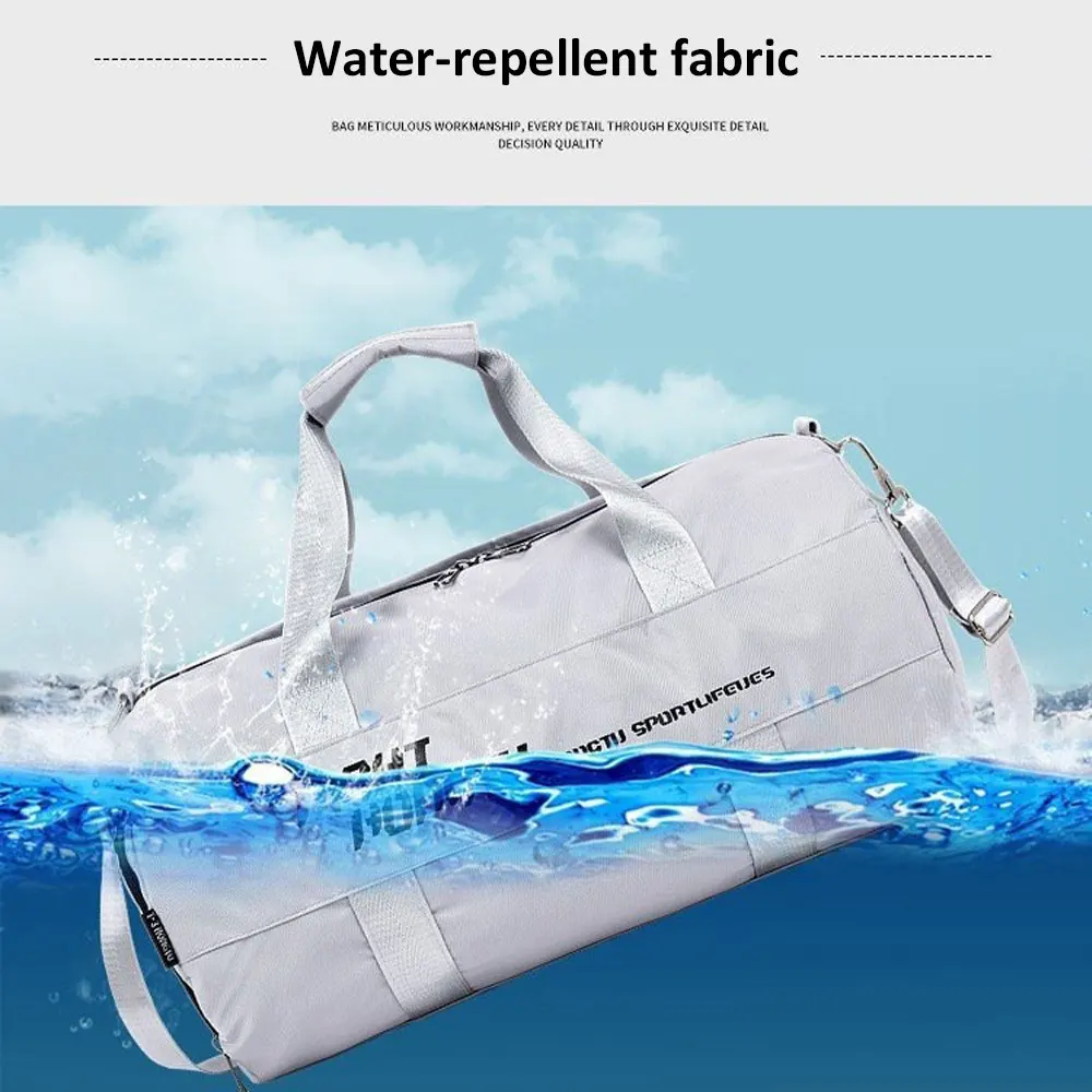 Sports Fitness Travel Handbag Dry And Wet Waterproof With Shoes Pocket Training Men Women Gym Sports Bag Shoulder Portable Pack