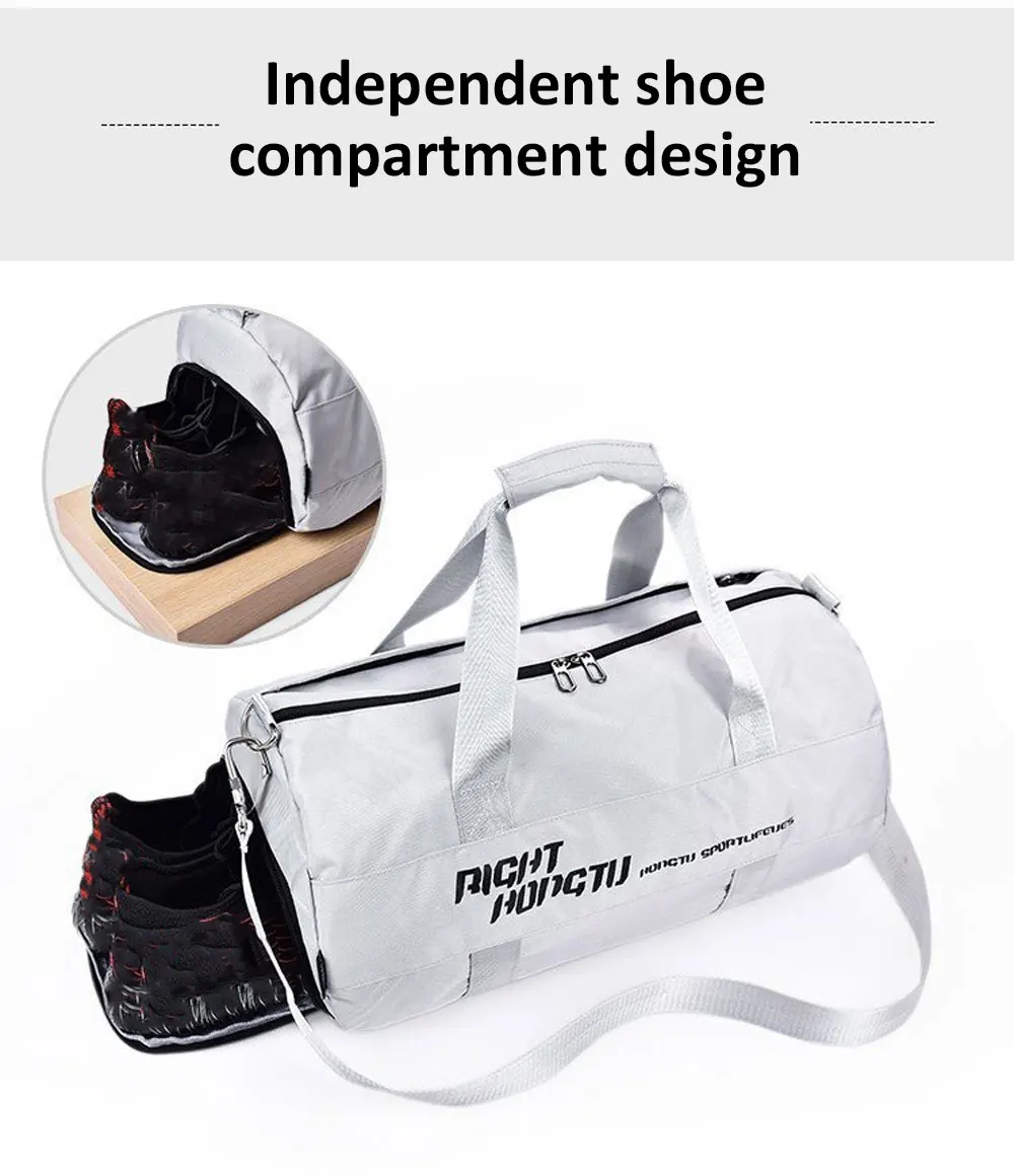 Sports Fitness Travel Handbag Dry And Wet Waterproof With Shoes Pocket Training Men Women Gym Sports Bag Shoulder Portable Pack