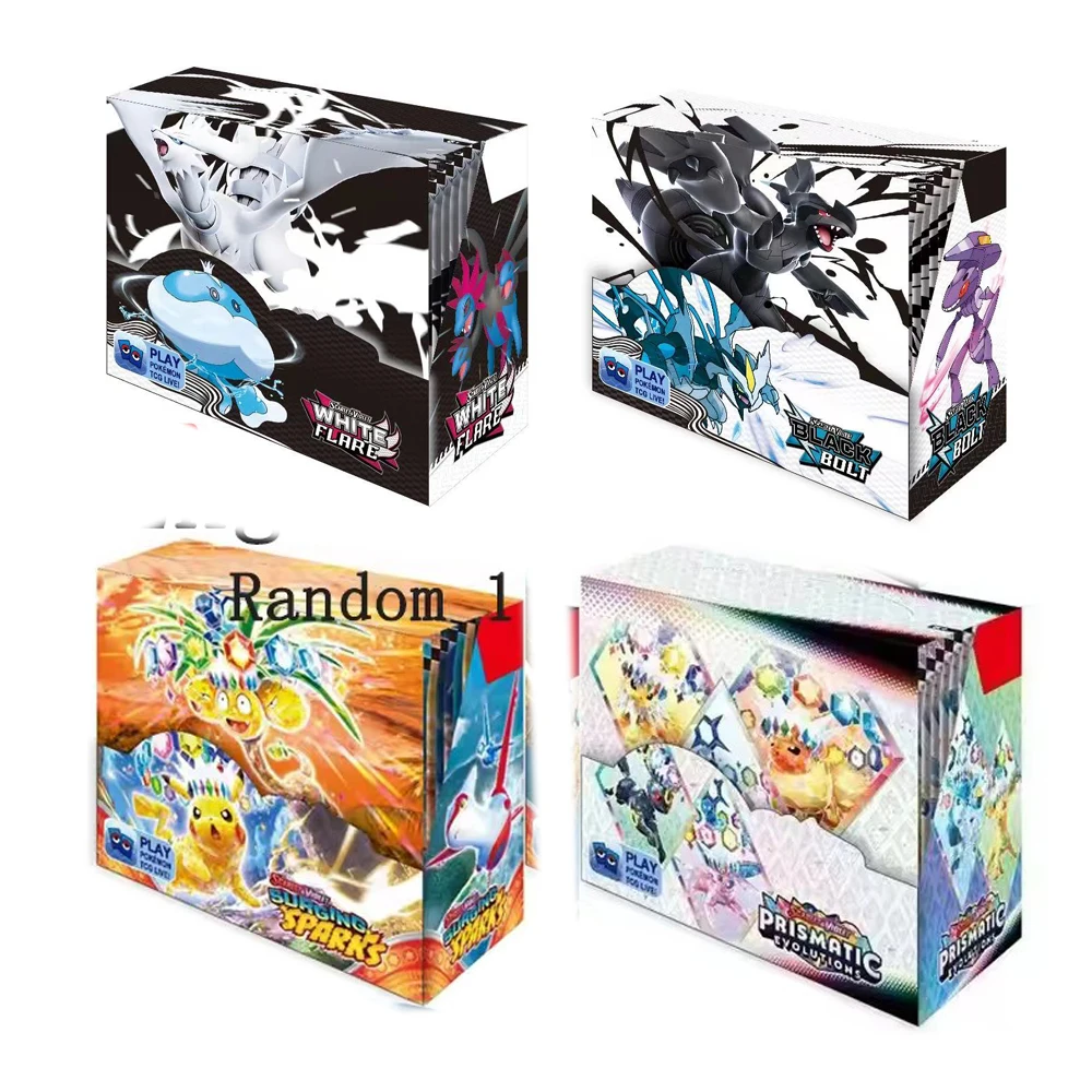 NEW 360PCS Card White Flare Black Bolt Prismatic SPARKS Scarlet Violet 151 English Booster Battle Transaction Gift