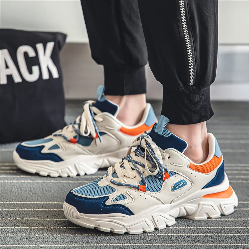 New Casual Sneakers Men Fashion Running Shoes Outdoor Walking Footwear Breathable Gym Training Sneakers Size 39-46
