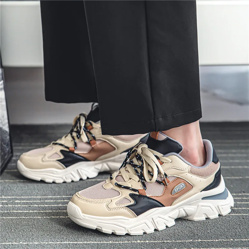 New Casual Sneakers Men Fashion Running Shoes Outdoor Walking Footwear Breathable Gym Training Sneakers Size 39-46