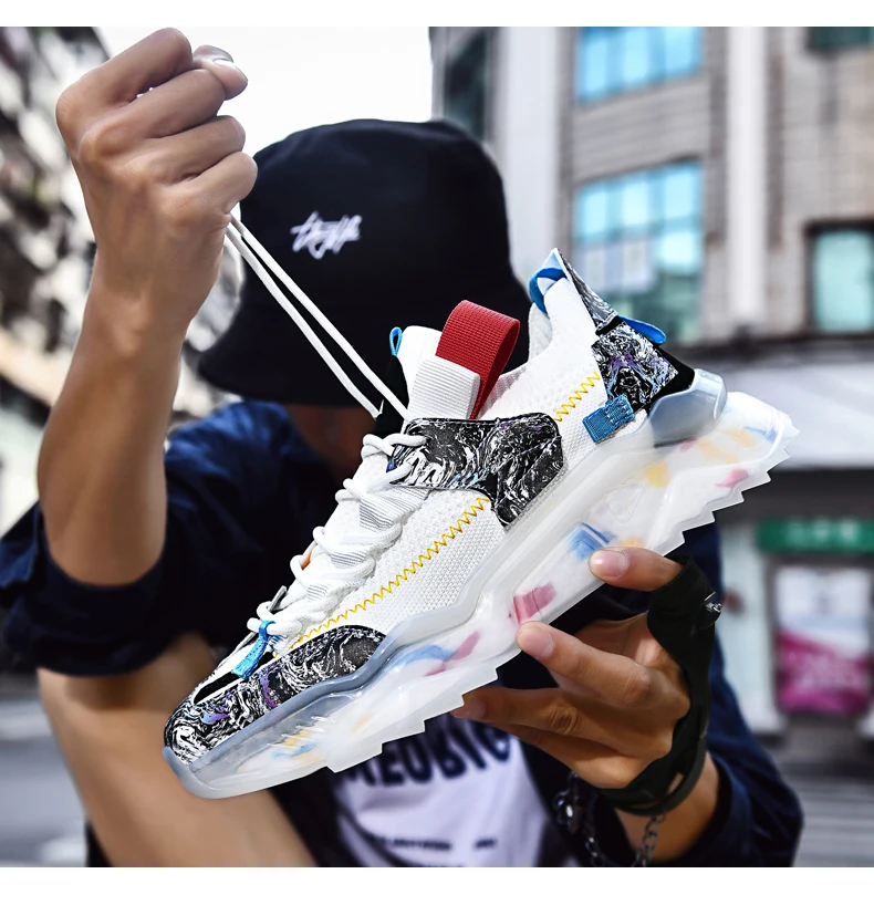 New Casual Sneakers Men Fashion Running Shoes Outdoor Walking Footwear Breathable Gym Training Sneakers Size 39-46