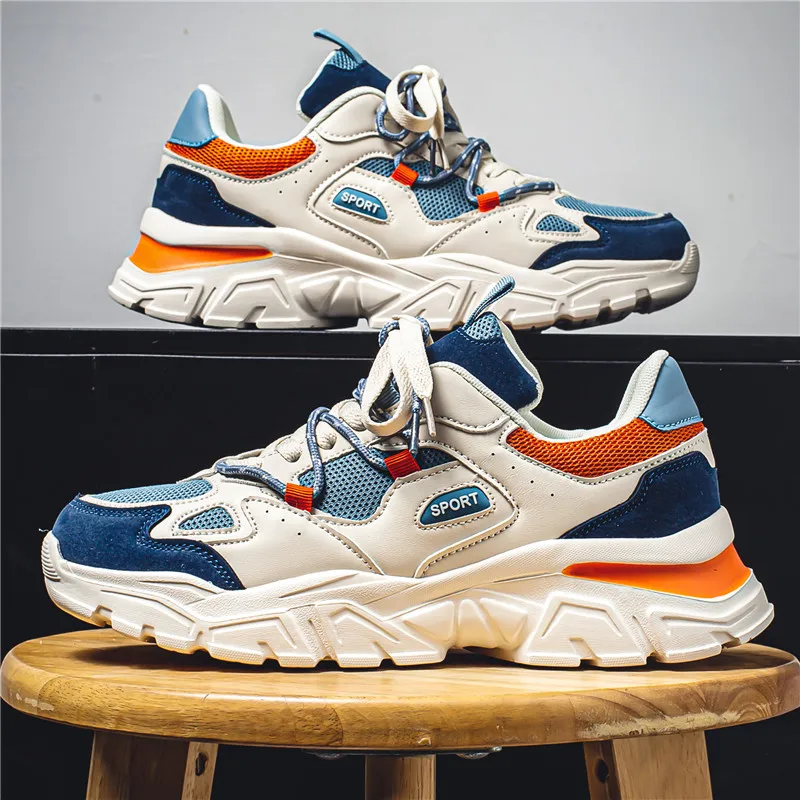 New Casual Sneakers Men Fashion Running Shoes Outdoor Walking Footwear Breathable Gym Training Sneakers Size 39-46