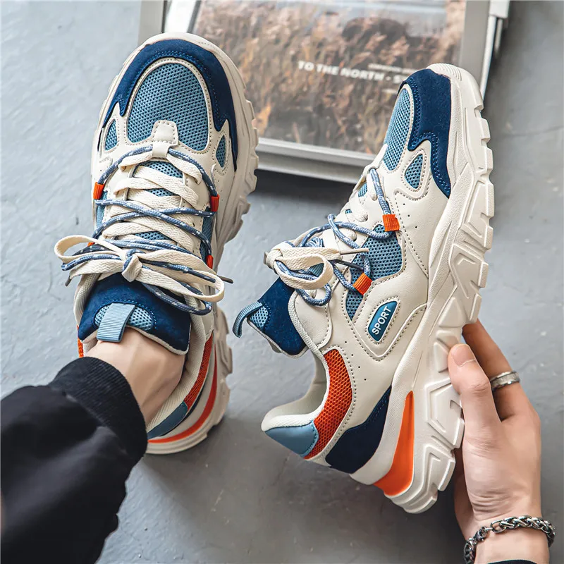 New Casual Sneakers Men Fashion Running Shoes Outdoor Walking Footwear Breathable Gym Training Sneakers Size 39-46