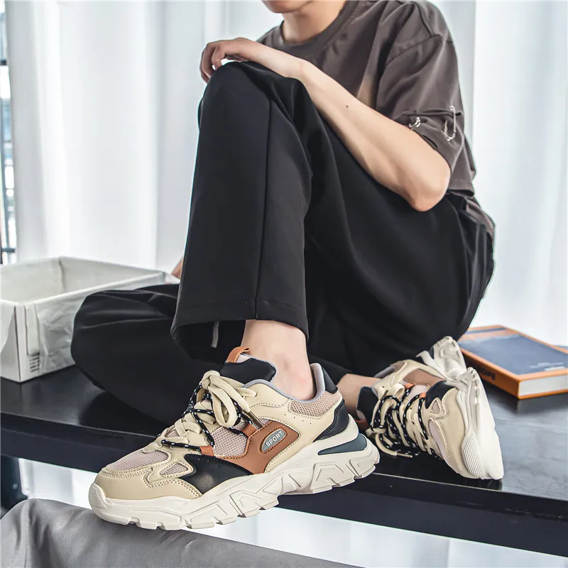 New Casual Sneakers Men Fashion Running Shoes Outdoor Walking Footwear Breathable Gym Training Sneakers Size 39-46