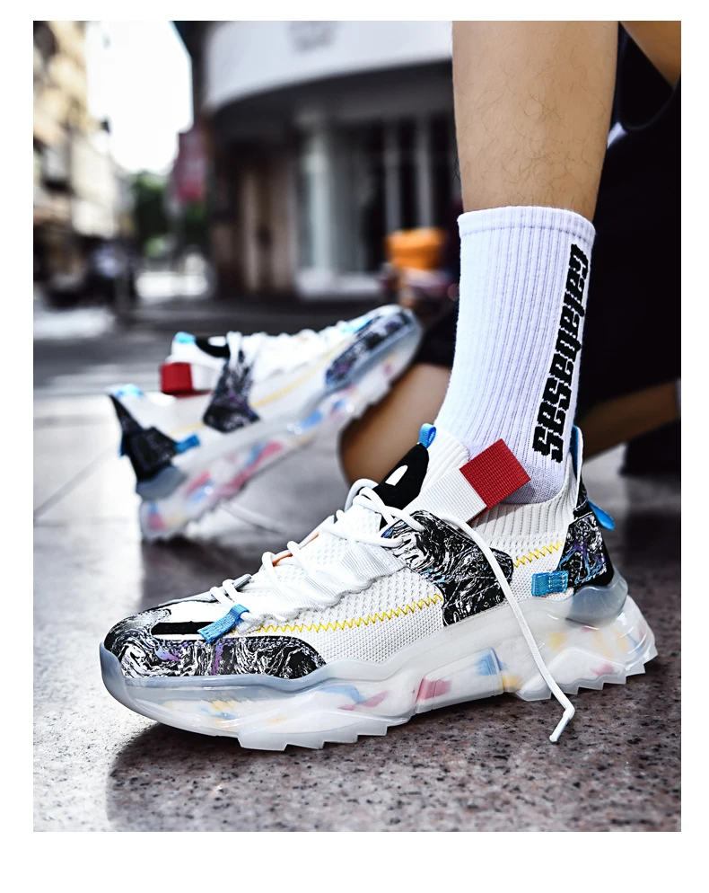 New Casual Sneakers Men Fashion Running Shoes Outdoor Walking Footwear Breathable Gym Training Sneakers Size 39-46