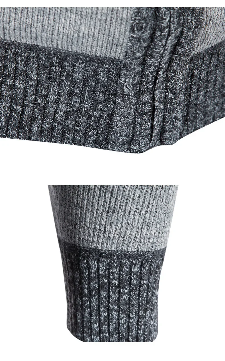 Autumn Winter Men's Thick Sweater Loose Casual Cardigan Sweater Jacket Zip Knitted Sweater Men Streetwear