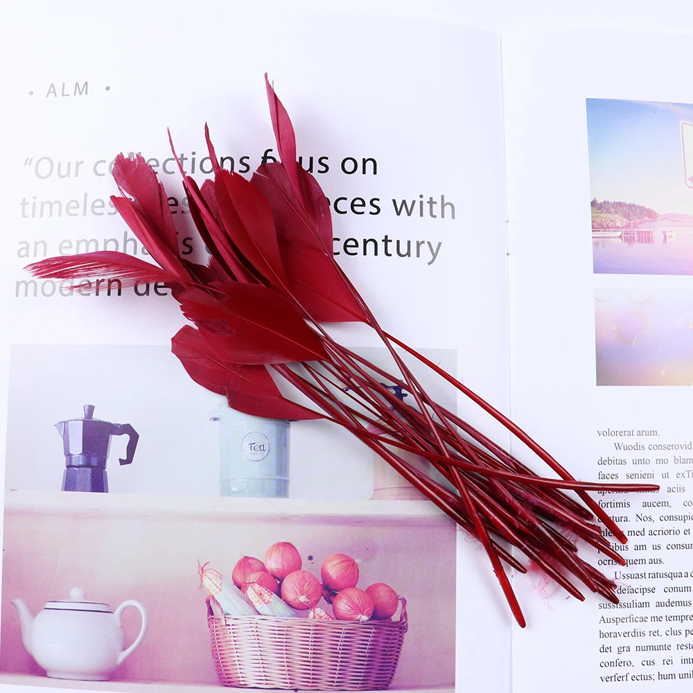 10/20/50/100PCS Colorful Goose Feathers 15-20CM Dyed Goose Plumes for DIY Crafts Wedding Carnival Party Home Vase Decor Plumage