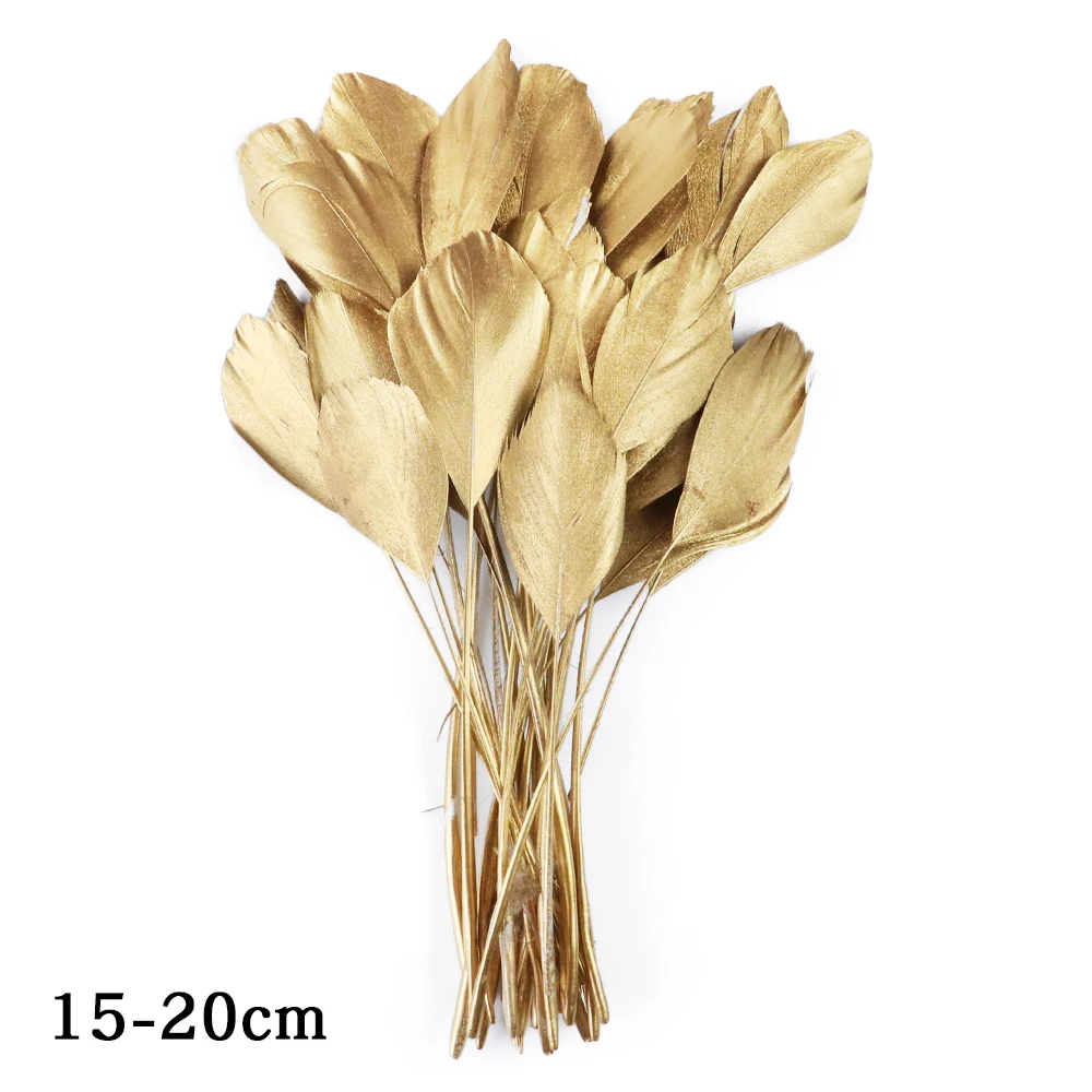 10/20/50/100PCS Colorful Goose Feathers 15-20CM Dyed Goose Plumes for DIY Crafts Wedding Carnival Party Home Vase Decor Plumage