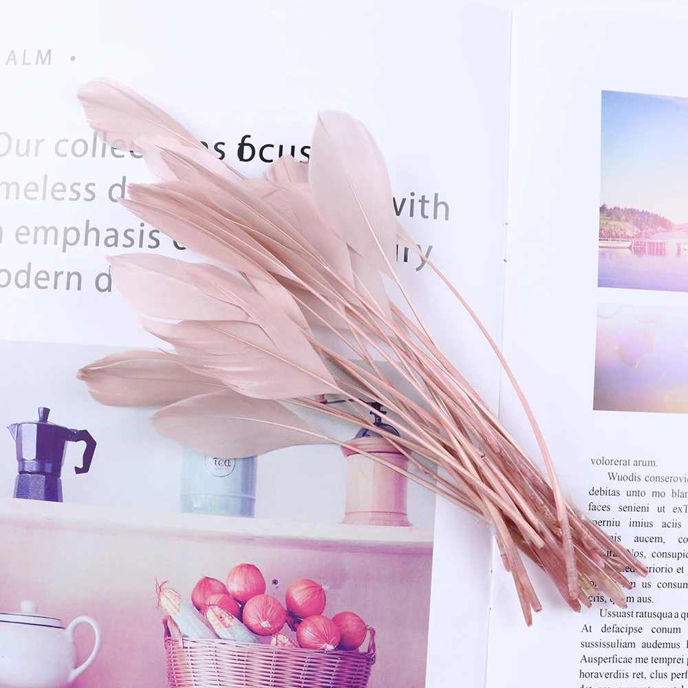 10/20/50/100PCS Colorful Goose Feathers 15-20CM Dyed Goose Plumes for DIY Crafts Wedding Carnival Party Home Vase Decor Plumage