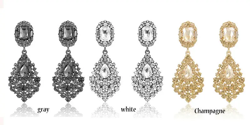 VEYO Luxury Earrings Full of Rhinestone Crystal Drop Earrings Long Earrings For Woman High Quality