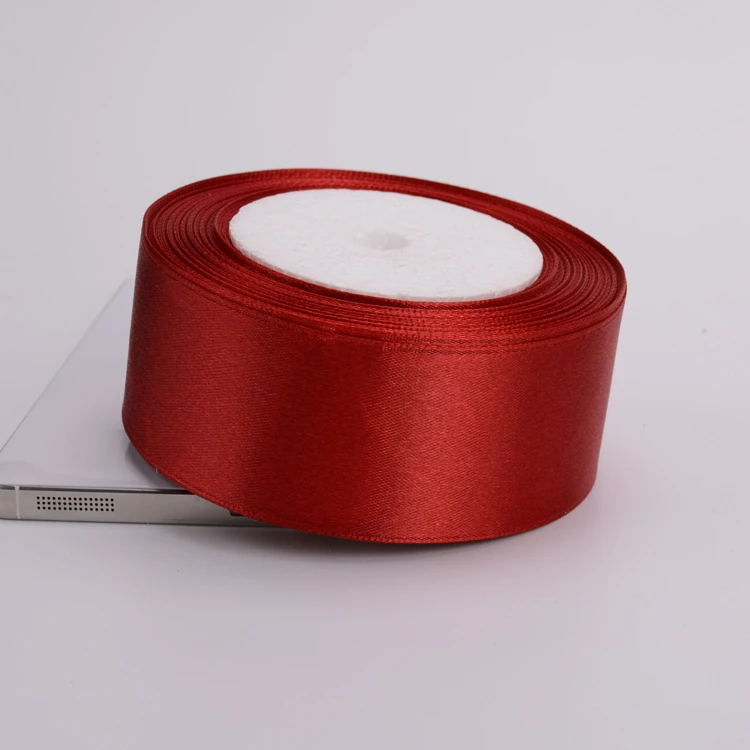 22meters 6mm-75mm Wine Red Satin Ribbons Packing Material DIY Bow Craft Decor Wedding Party Decoration Gift Wrapping Ribbon