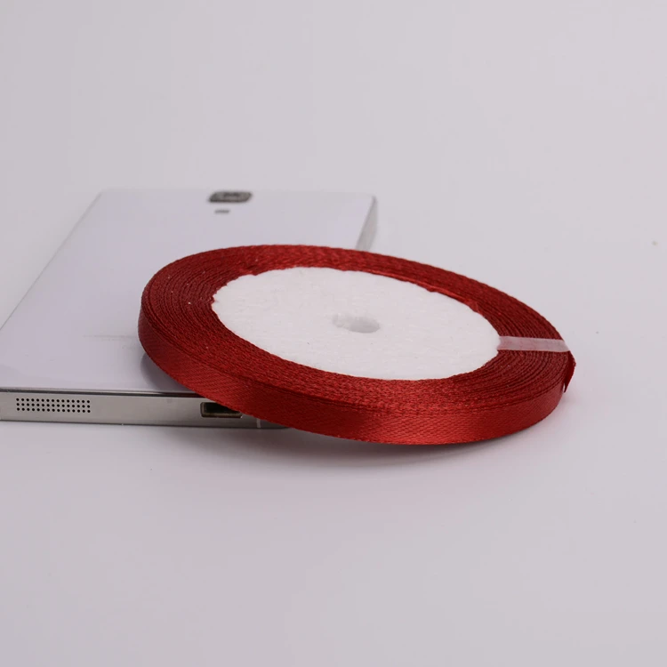 22meters 6mm-75mm Wine Red Satin Ribbons Packing Material DIY Bow Craft Decor Wedding Party Decoration Gift Wrapping Ribbon