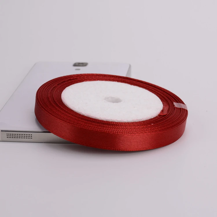 22meters 6mm-75mm Wine Red Satin Ribbons Packing Material DIY Bow Craft Decor Wedding Party Decoration Gift Wrapping Ribbon