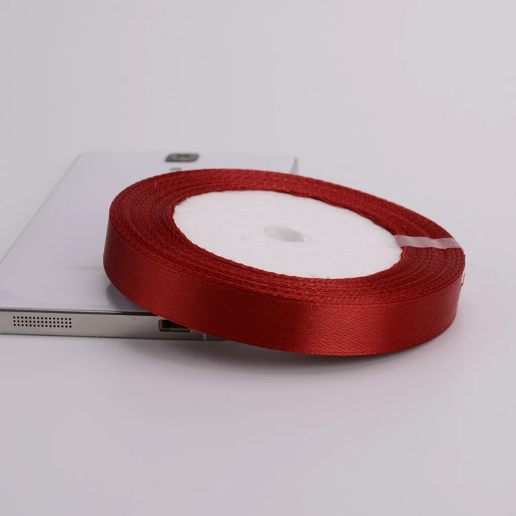 22meters 6mm-75mm Wine Red Satin Ribbons Packing Material DIY Bow Craft Decor Wedding Party Decoration Gift Wrapping Ribbon