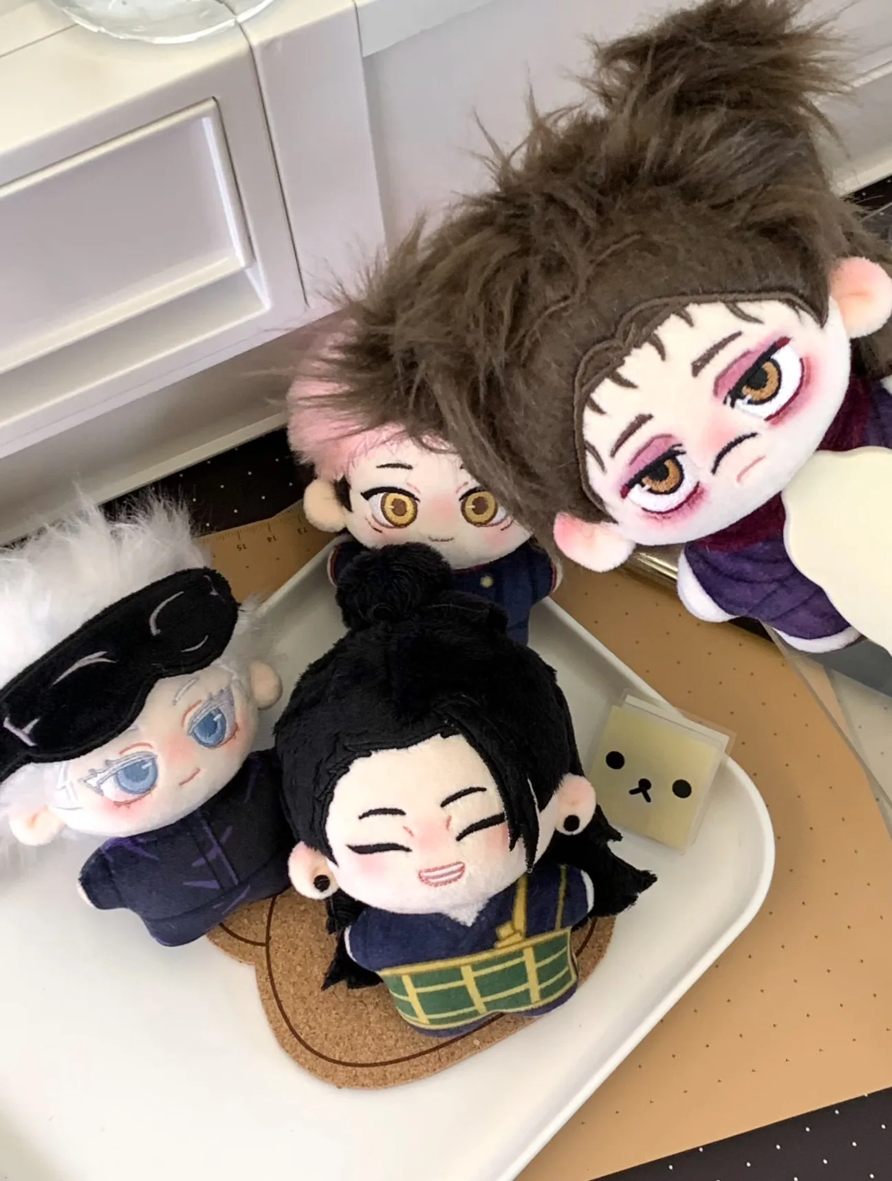 2026 New Kawaii JujutsuK Doll Anime Gojo Satoru Plush Keychain Cute JJK Figure Cotton Plush Doll Yuji Choso 10cm Toy Fans Gifts