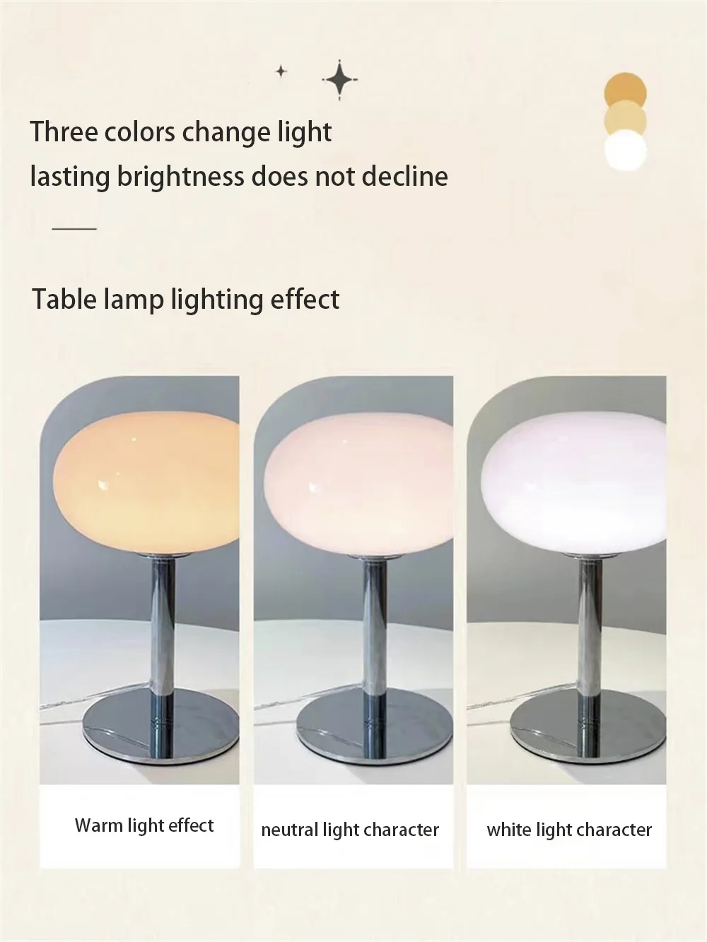 Lollipop Table Lamp Medieval Cream Glass Lamp Living Room Bedroom Study Simple Atmosphere Retro Glass Standing Lamp Home Decor