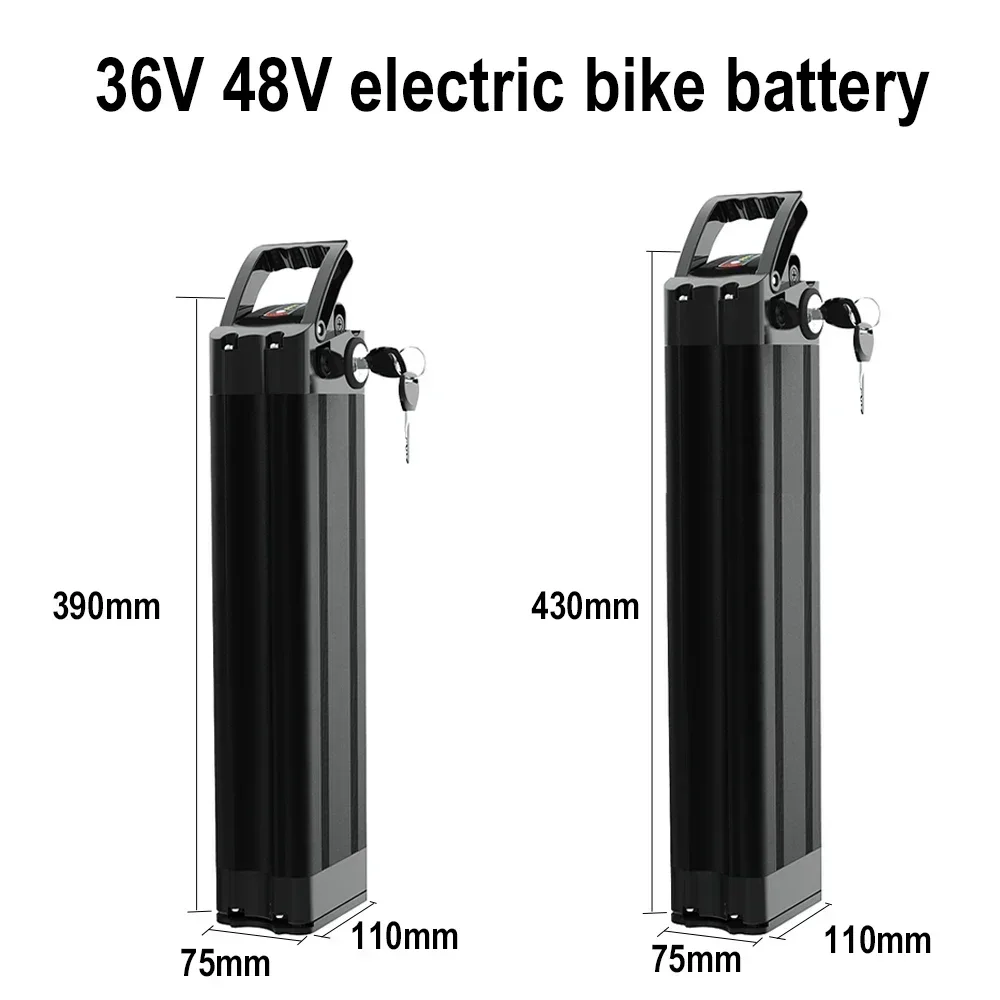 48V 36V 24V Folding Bike Battery 20Ah 17Ah 15Ah 13Ah Built-in Bms for Silverfish 250W-1000W Bafang Motor Kit with 2A Charger