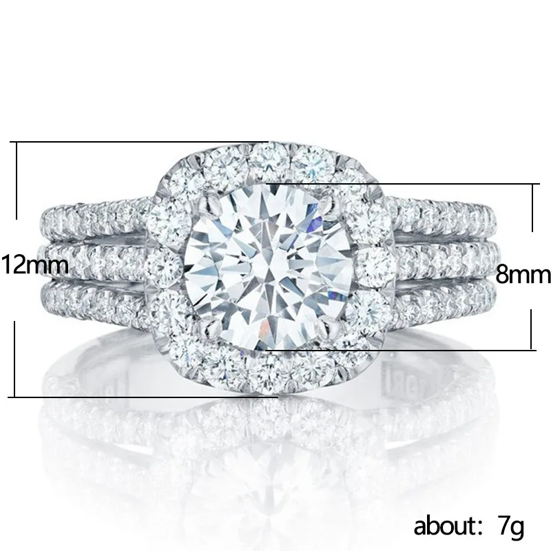 Huitan Trendy Women Rings with Brilliant Cubic Zirconia Luxury Engagement Rings Fashion Wedding Party Jewelry Drop Shipping