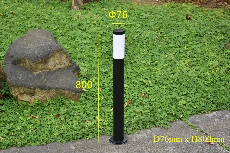 Cylindrical Modern Outdoor Circular Stainless Steel Lighting Equipment Courtyard Garden Community Lawn Lights
