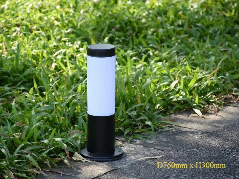 Cylindrical Modern Outdoor Circular Stainless Steel Lighting Equipment Courtyard Garden Community Lawn Lights
