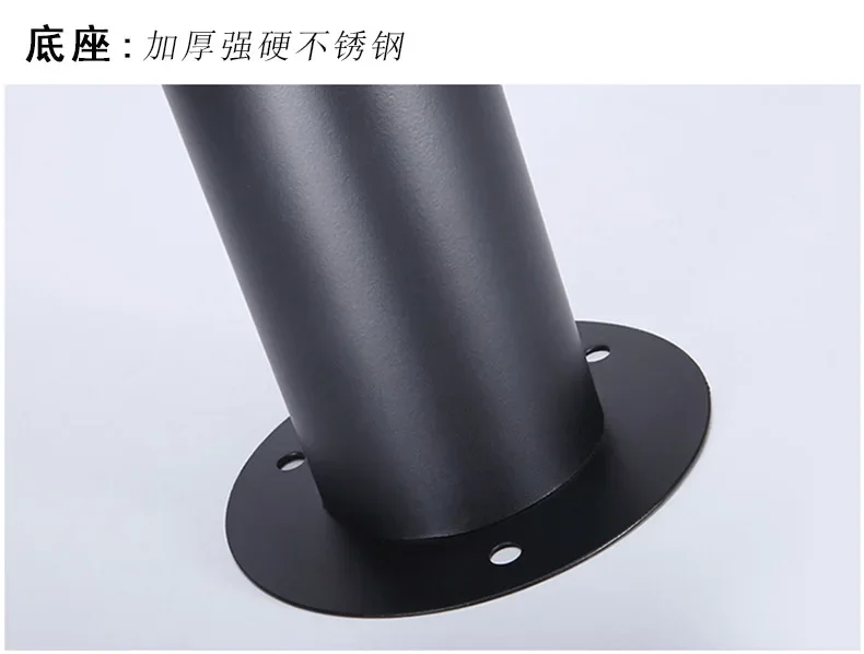 Cylindrical Modern Outdoor Circular Stainless Steel Lighting Equipment Courtyard Garden Community Lawn Lights
