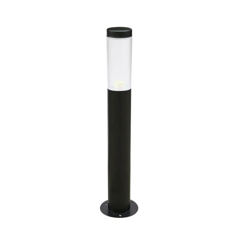 Cylindrical Modern Outdoor Circular Stainless Steel Lighting Equipment Courtyard Garden Community Lawn Lights