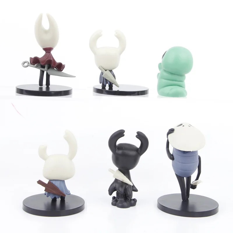 6pcs/Set Hollow Knight Action Figure Toy PVC Model Doll Desktop Ornament Collectible Toys