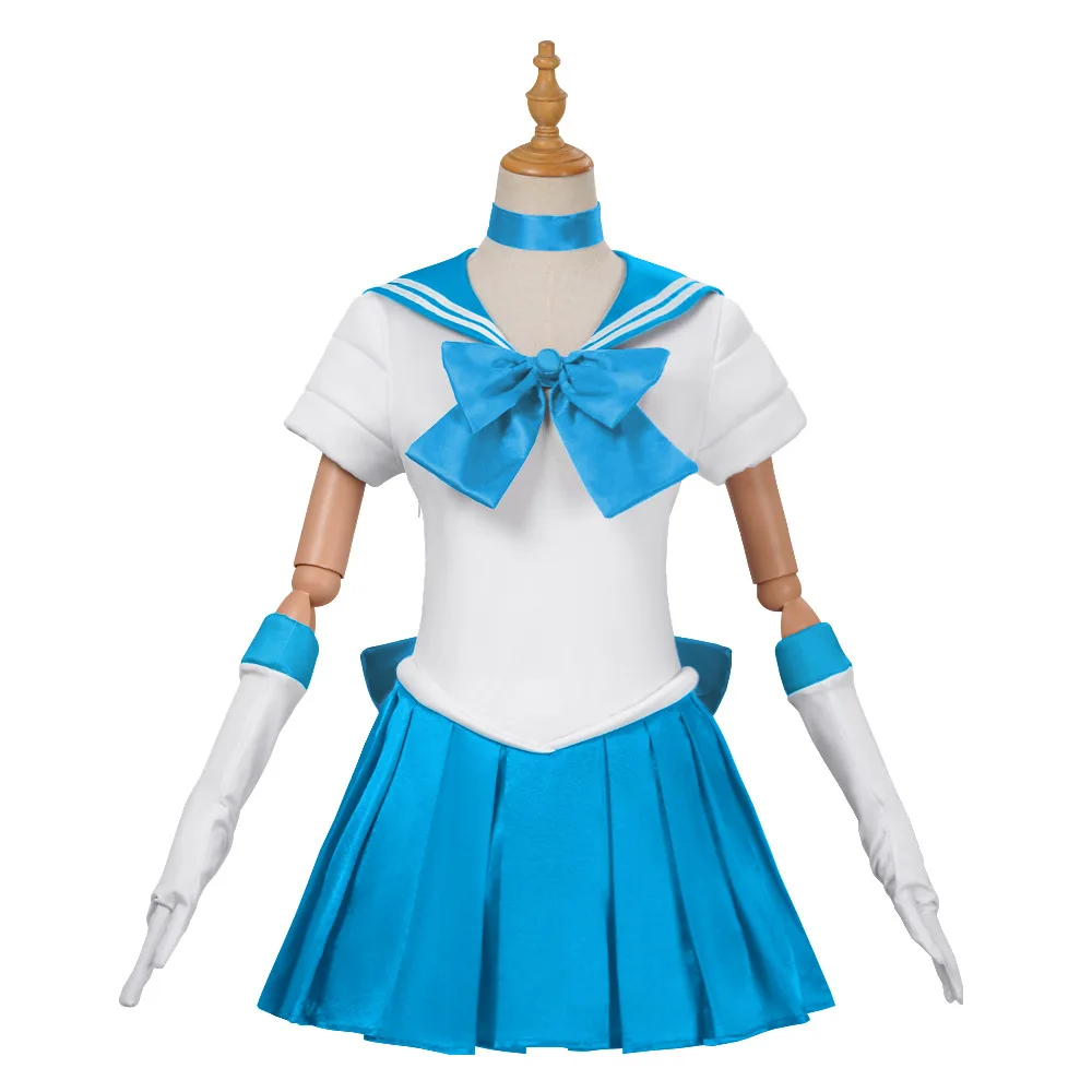 Anime Sailor Moon Cosplay Costume Tsukino Usagi Uniform Dress Outfits Cosplay Yellow Wig Halloween Carnivl Party Women