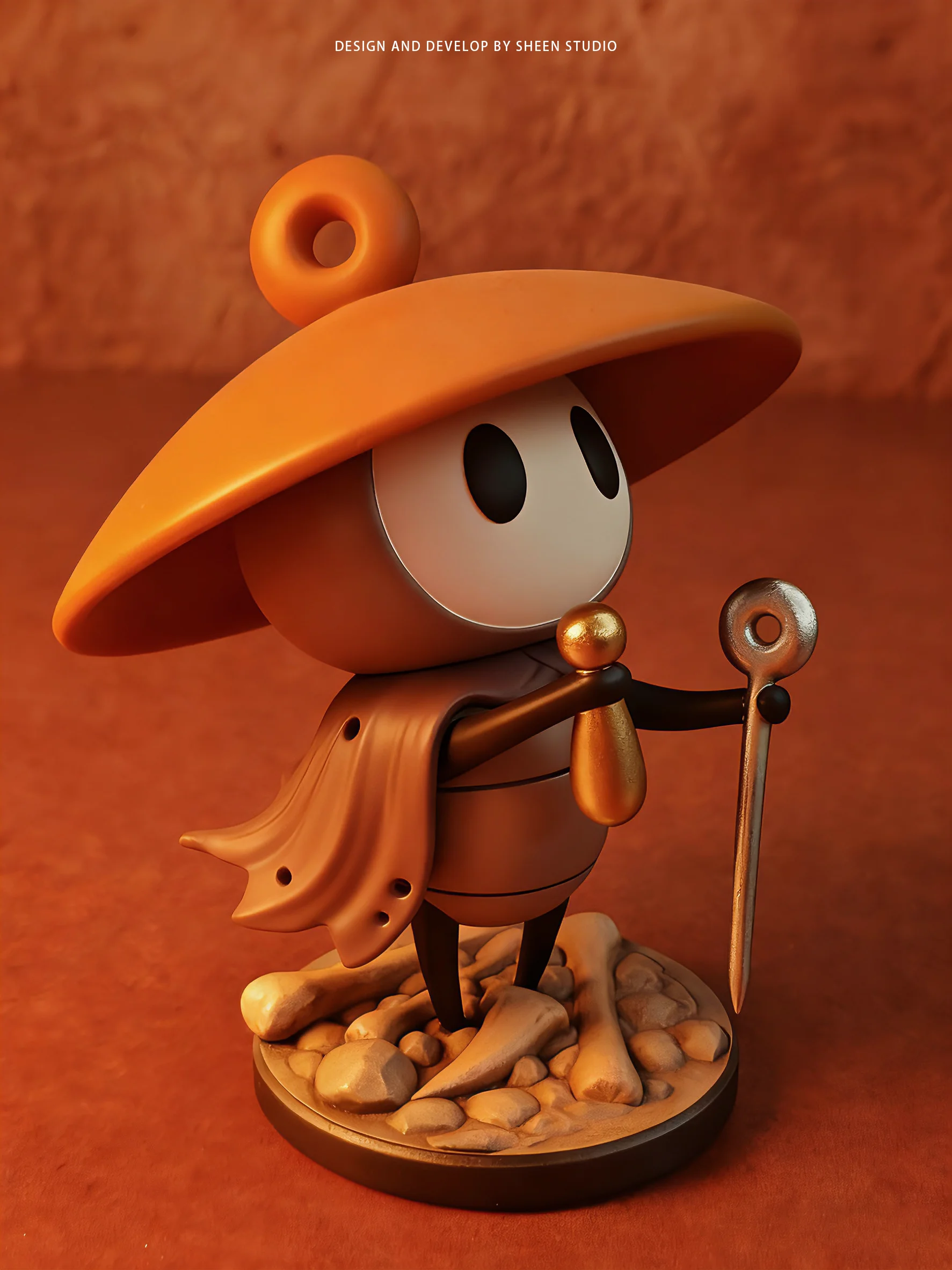 12cm The Hollow Knight Series Game Character Silksong Sherma Desktop Ornament Model Toy Pvc Material Periphery Collectible Gifts