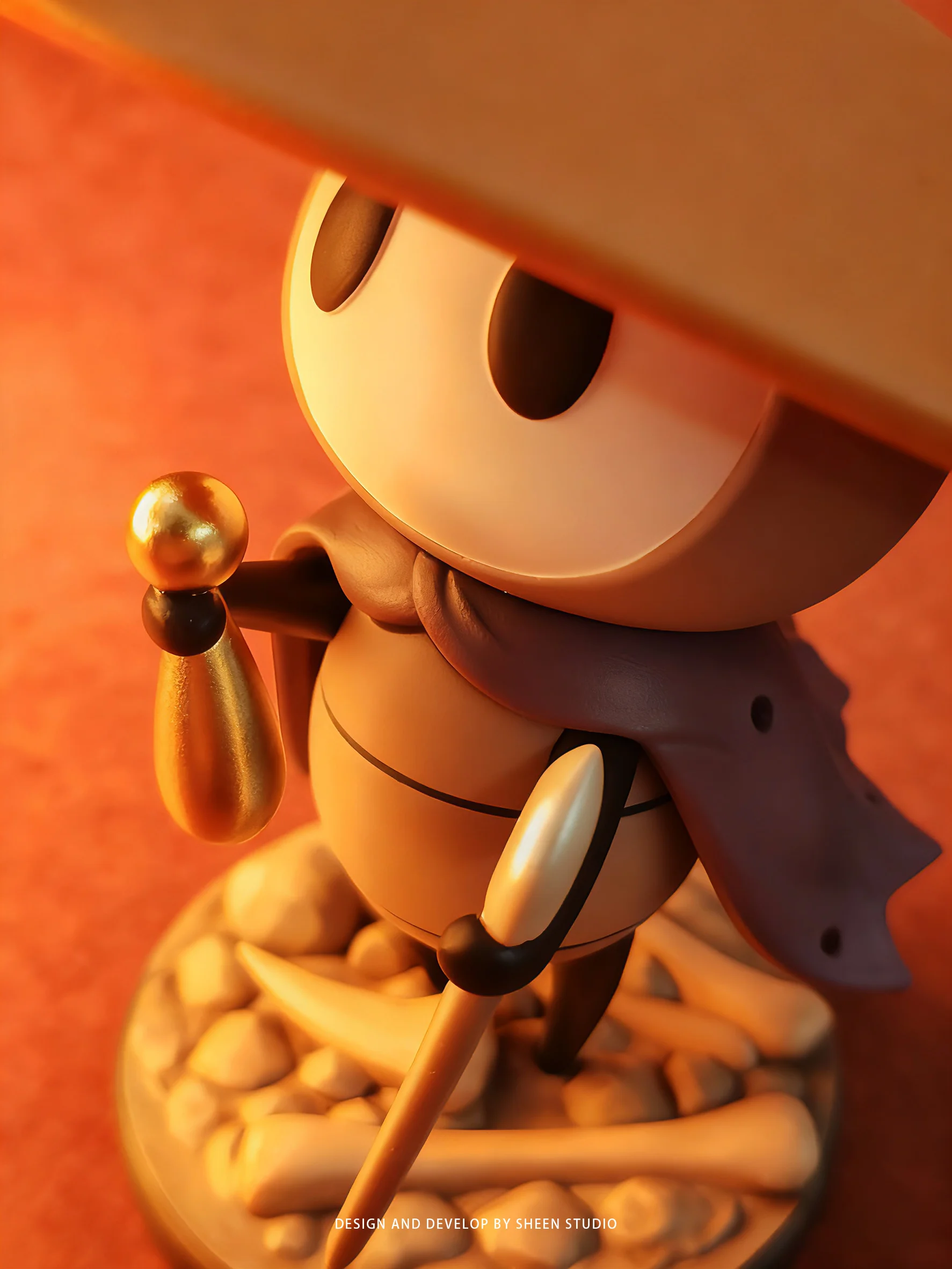 12cm The Hollow Knight Series Game Character Silksong Sherma Desktop Ornament Model Toy Pvc Material Periphery Collectible Gifts