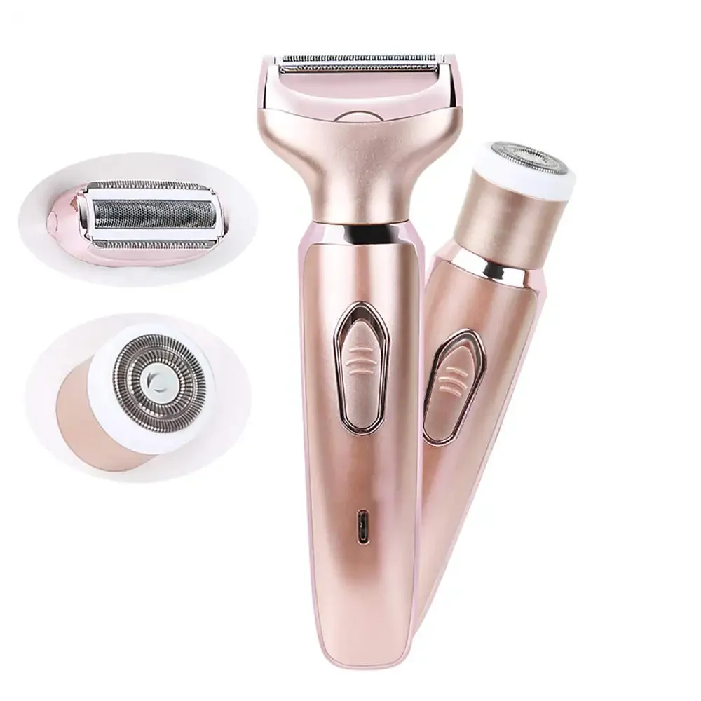 2 in 1 Intimate HairTrimmer Female Groin Depilation Clipper Women Epilator Secret Razor Sex Areas Place Bikini Zone Pubic Rosor