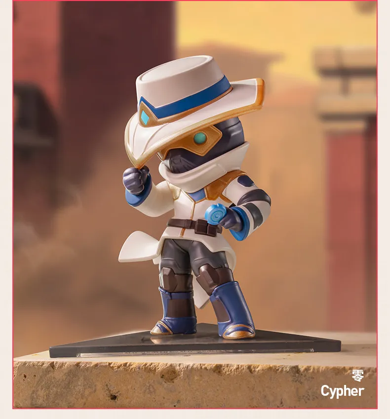 POPMART VALORANT AGENTS Series Plush Doll Genuine Blind Box Toys Mystery Box Doll Guess Bag Anime Figure Gifts
