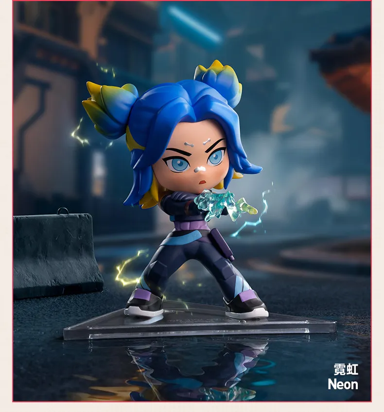 POPMART VALORANT AGENTS Series Blind Box Toys Kawaii Anime Action Figure Surprise Genuine Mystery Box Gift