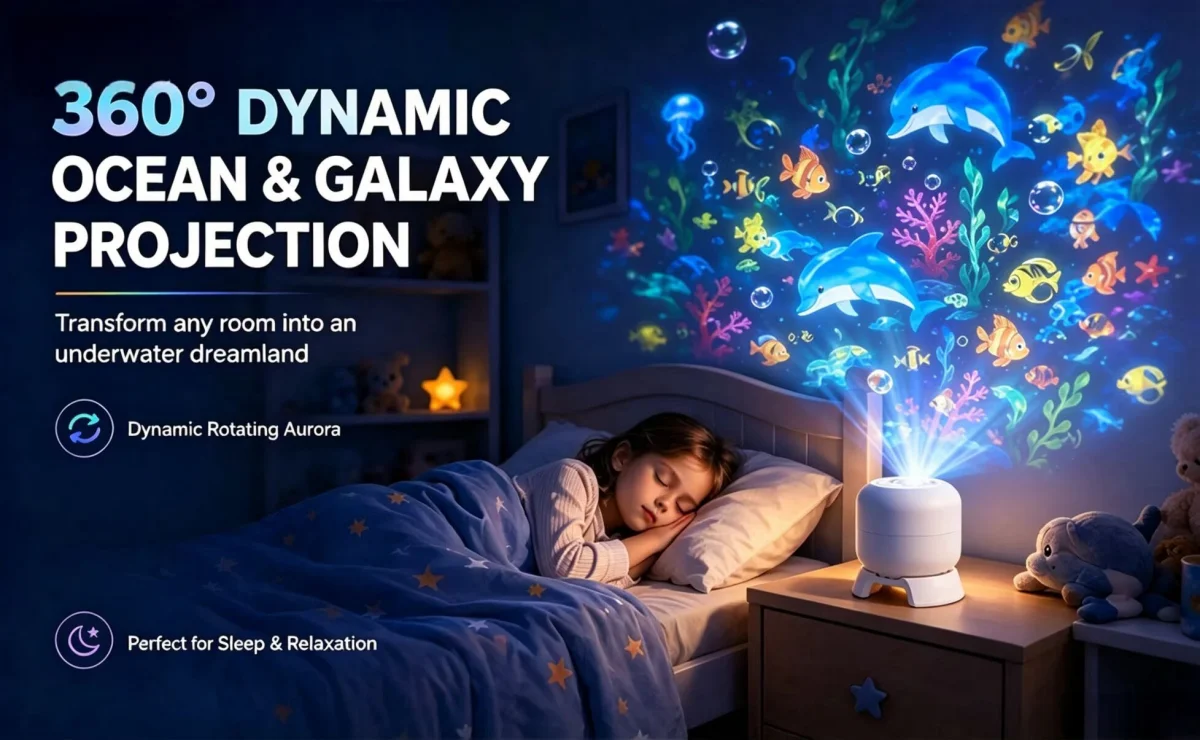 Halloween Projector Led Night Lights USB Dynamic Rotating HD LED Projector Light for Room Ceiling Halloween Christmas Decor Lamp