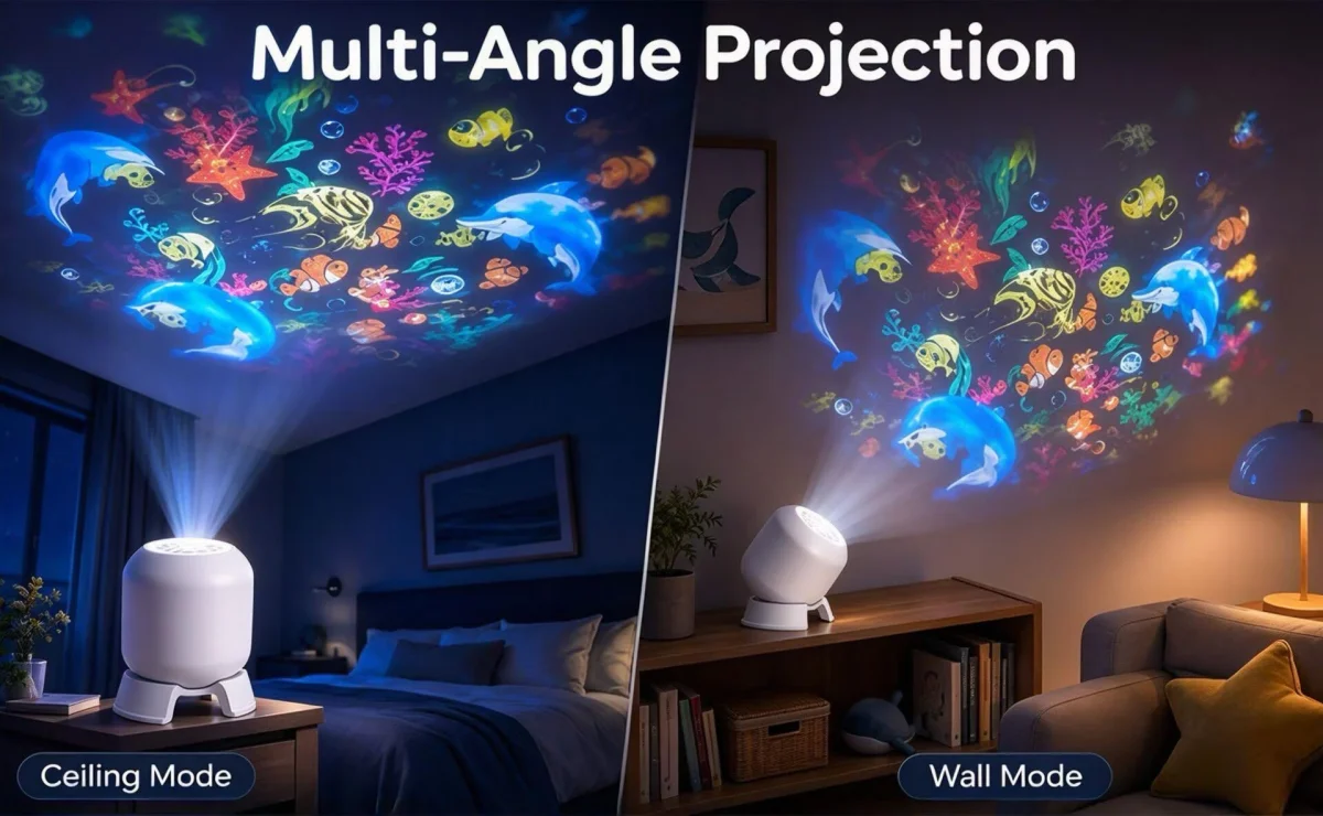 Halloween Projector Led Night Lights USB Dynamic Rotating HD LED Projector Light for Room Ceiling Halloween Christmas Decor Lamp