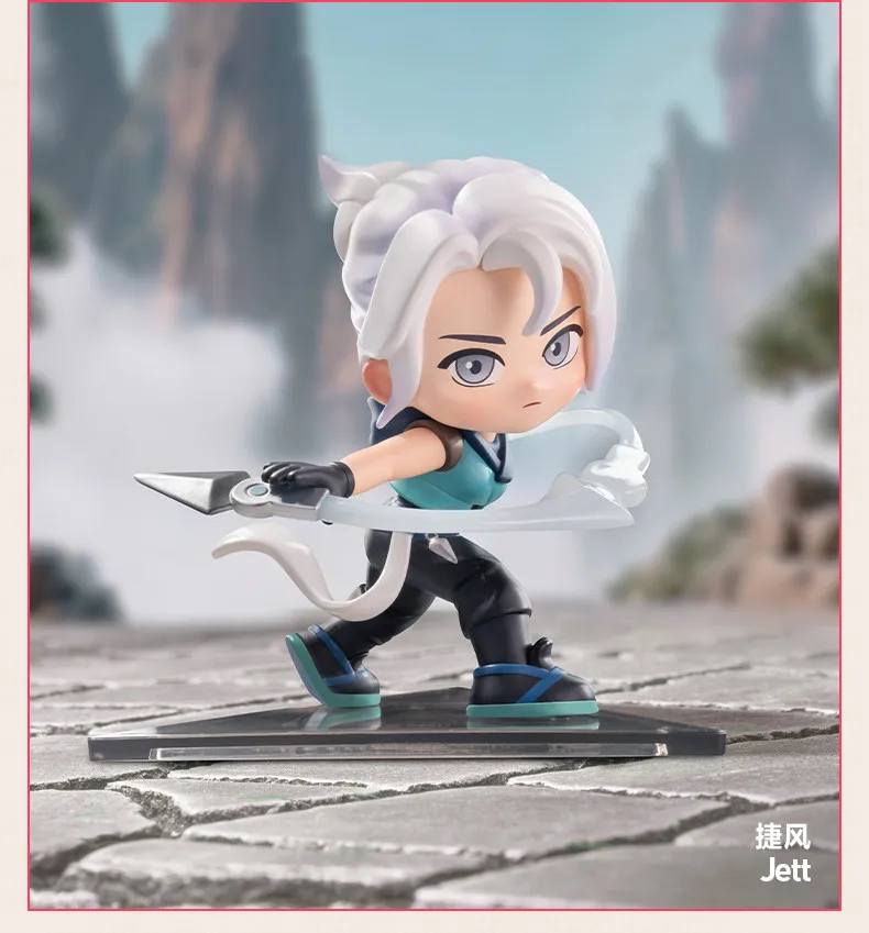 POPMART VALORANT AGENTS Series Mystery Box Genuine Blind Box Guess Toys Bag Ornament Figurines Home Decor Desktop Doll