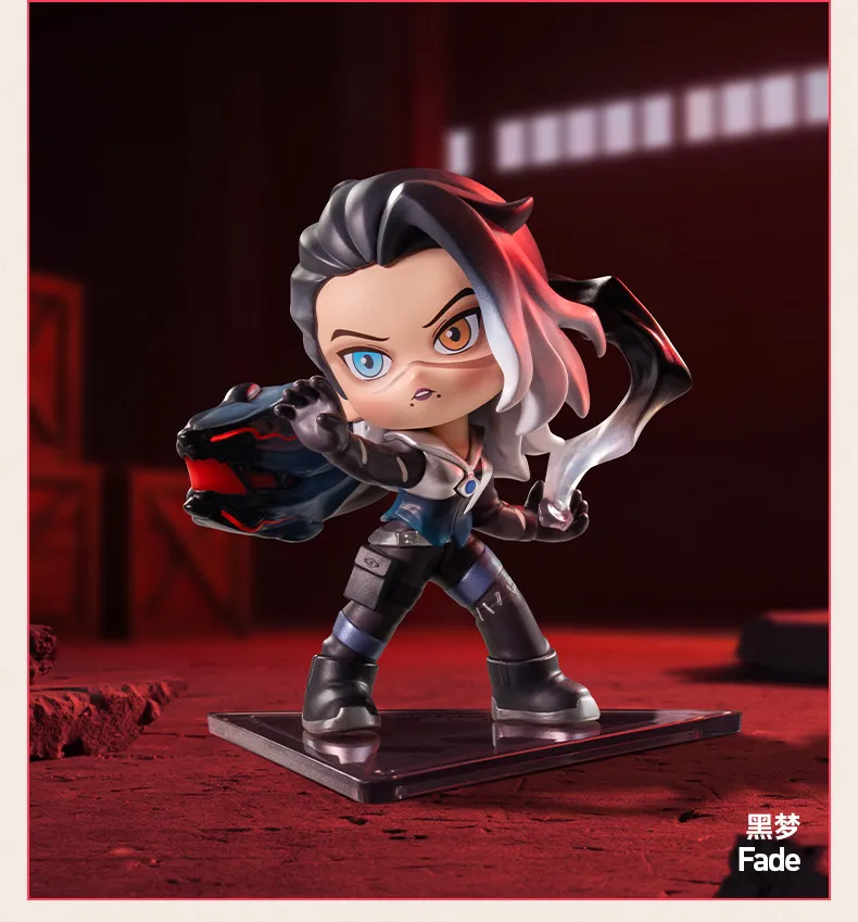 POPMART VALORANT AGENTS Series Mystery Box Genuine Blind Box Guess Toys Bag Ornament Figurines Home Decor Desktop Doll