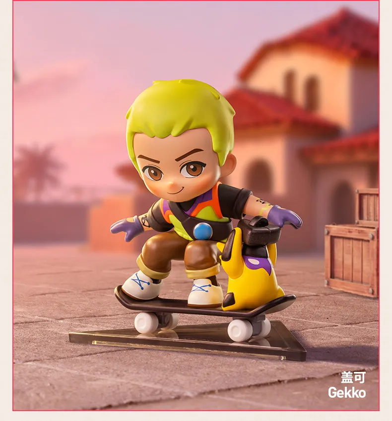 POPMART VALORANT AGENTS Series Mystery Box Genuine Blind Box Guess Toys Bag Ornament Figurines Home Decor Desktop Doll