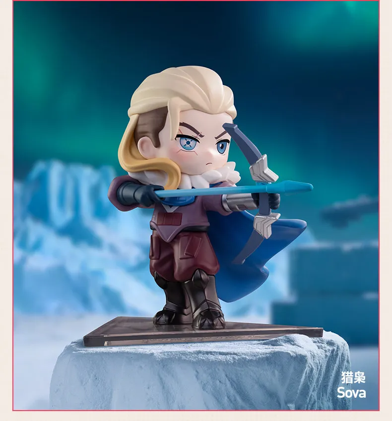 POPMART VALORANT AGENTS Series Mystery Box Genuine Blind Box Guess Toys Bag Ornament Figurines Home Decor Desktop Doll