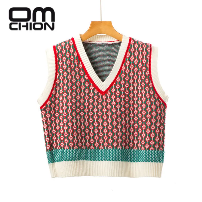 Korean Style Pink Peach Blossom Knitted Vest For Women Fashion Flower Embroidery Sweater Vest O Neck Pullover Knitwear