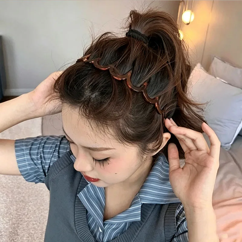 Elegant Teeth Non-slip Hair Comb Hairband For Women Girls Sweet Hair Ornament Simple Hairband Hair Hoop Fashion Hair Accessories