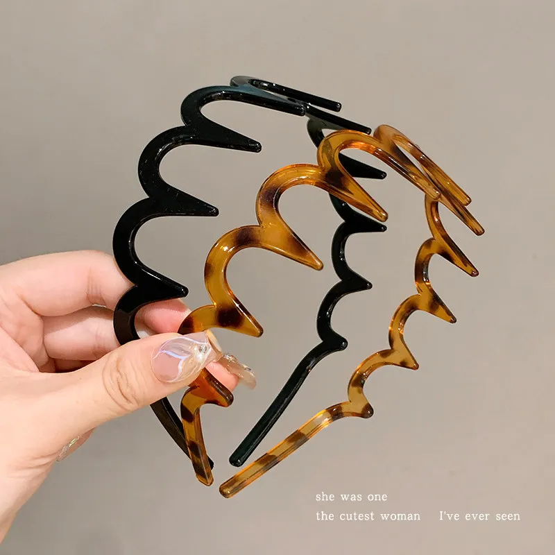 Elegant Teeth Non-slip Hair Comb Hairband For Women Girls Sweet Hair Ornament Simple Hairband Hair Hoop Fashion Hair Accessories