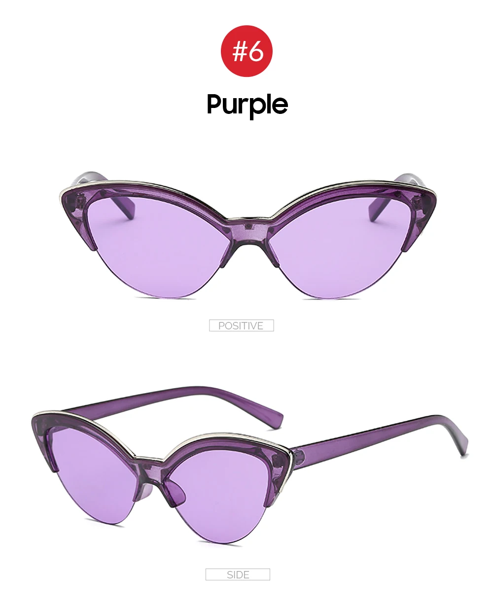 VIVIBEE Women Cat Eye Sunglasses Designer Luxury Brand Red Cateye Glasses for Female Vintage UV400 Gradient Ladies Eyewear