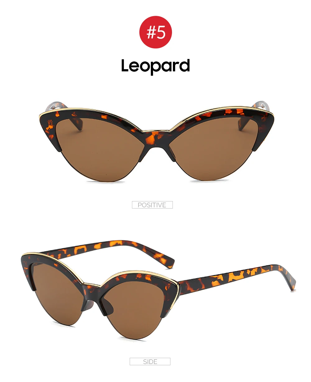 VIVIBEE Women Cat Eye Sunglasses Designer Luxury Brand Red Cateye Glasses for Female Vintage UV400 Gradient Ladies Eyewear