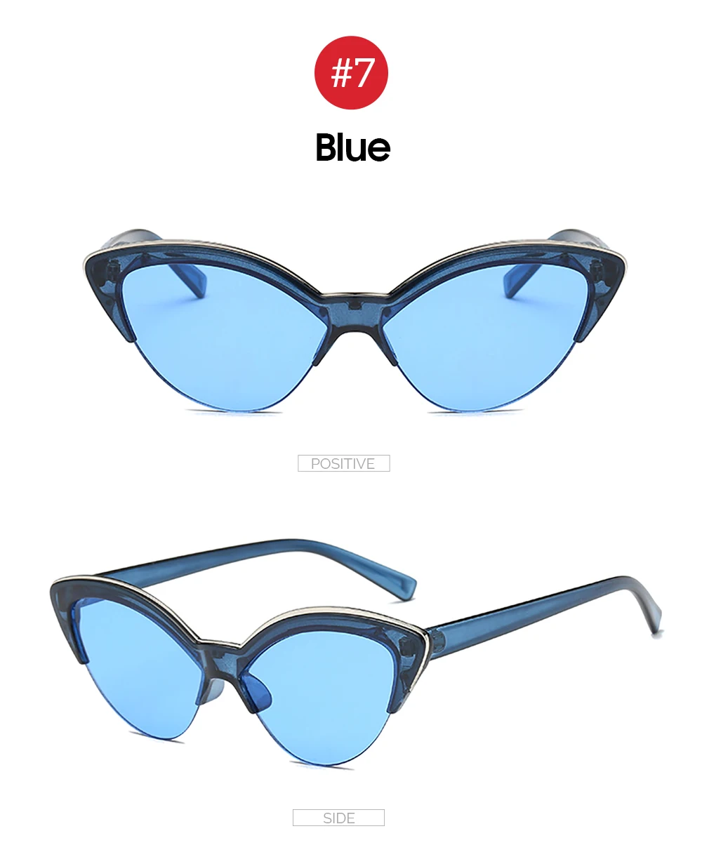 VIVIBEE Women Cat Eye Sunglasses Designer Luxury Brand Red Cateye Glasses for Female Vintage UV400 Gradient Ladies Eyewear