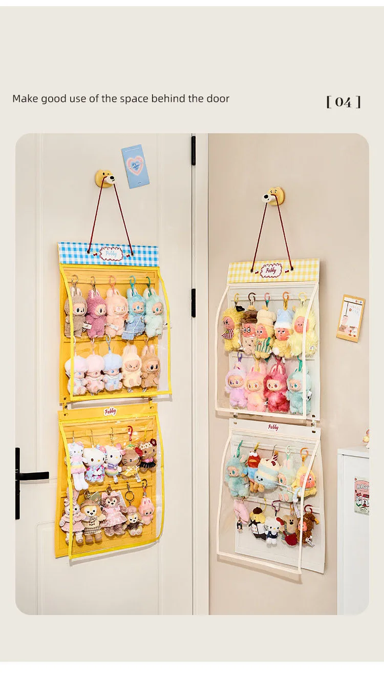 Household Doll Storage Bag Cotton Doll Hanger Storage Dustproof Cover Doll Storage Hanger Bag Trendy Doll Display Bag