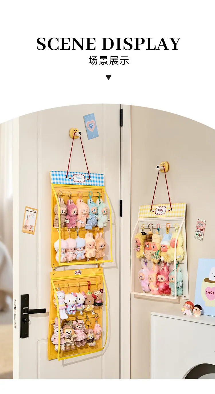 Household Doll Storage Bag Cotton Doll Hanger Storage Dustproof Cover Doll Storage Hanger Bag Trendy Doll Display Bag